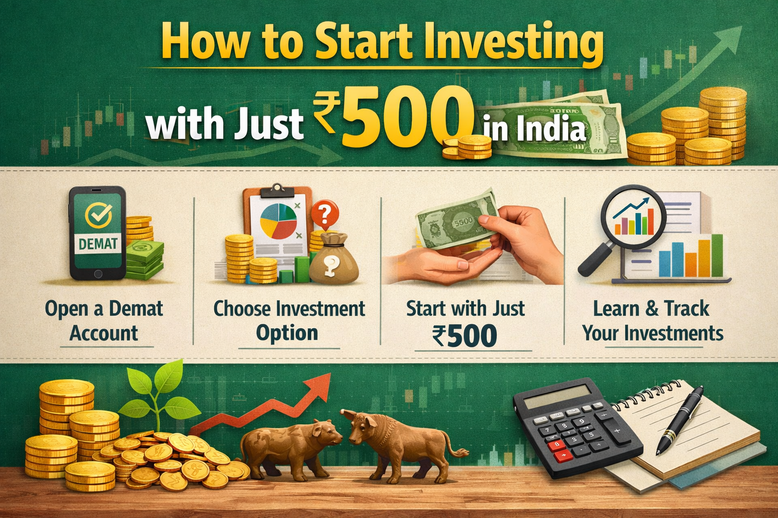 How to Start Investing with Just Rs.500 in India