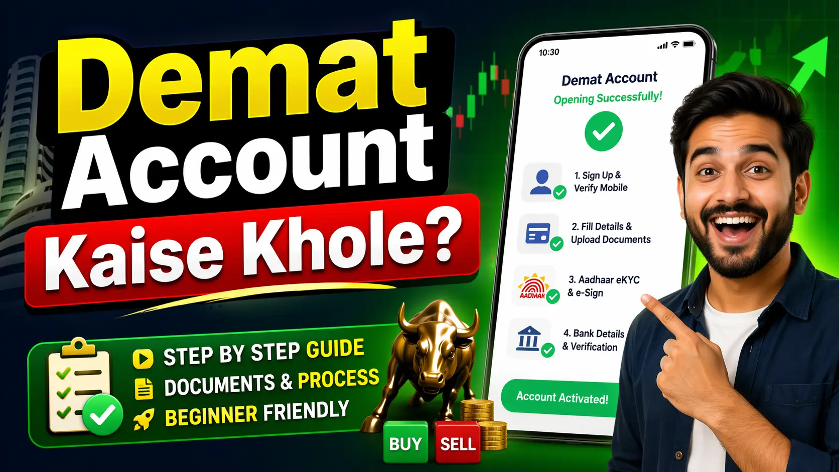 Demat Account Kaise Khole - Step by Step Guide