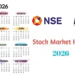 Stock/Share Market Holiday 2026