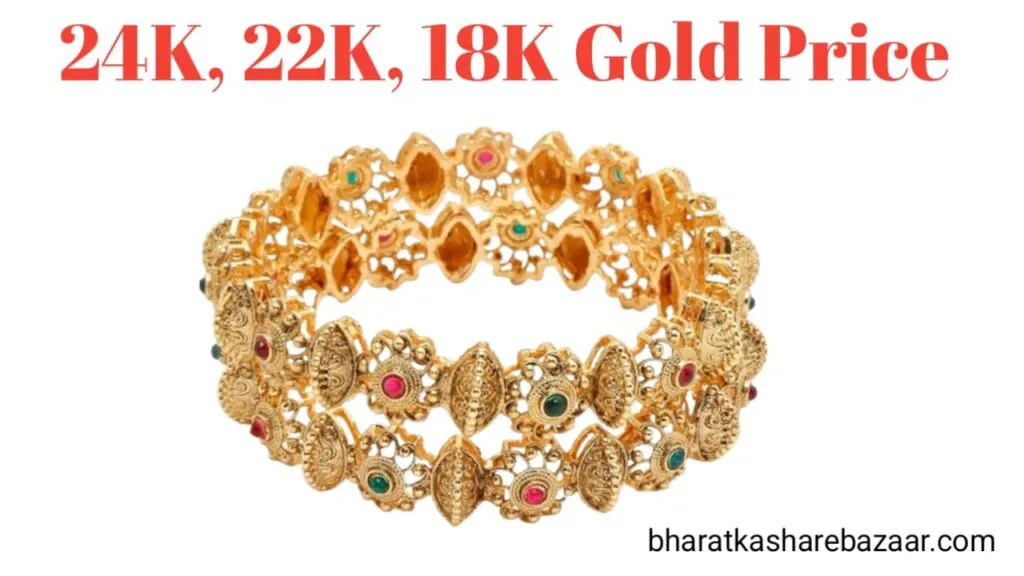 Today Gold Price 24k, 22k, 18k City Wise Gold Rate Update