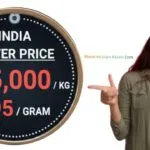 Today Silver Price in India Kolkata, Delhi, Mumbai, Chennai