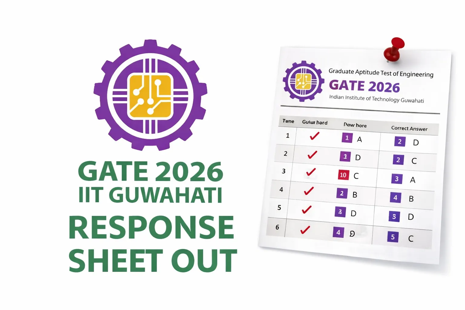 Gate 2026 Response Sheet & Official Answer Key Release